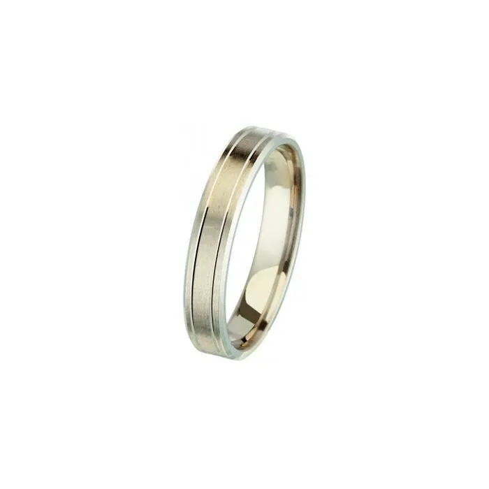 Alliance Sir rhodiée en or blanc palladié RISIR4GMAT - Rigal