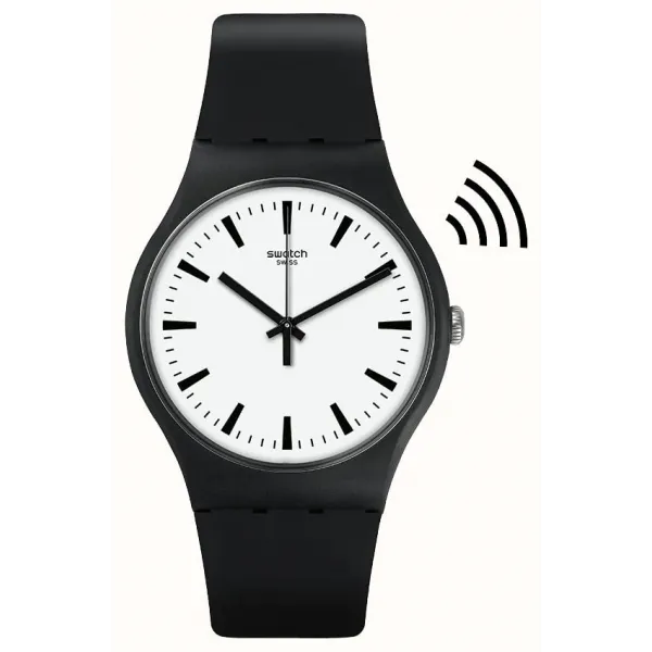 Swatch - Montre Mixte Blackback Pay! - Ref SVIB105-5300