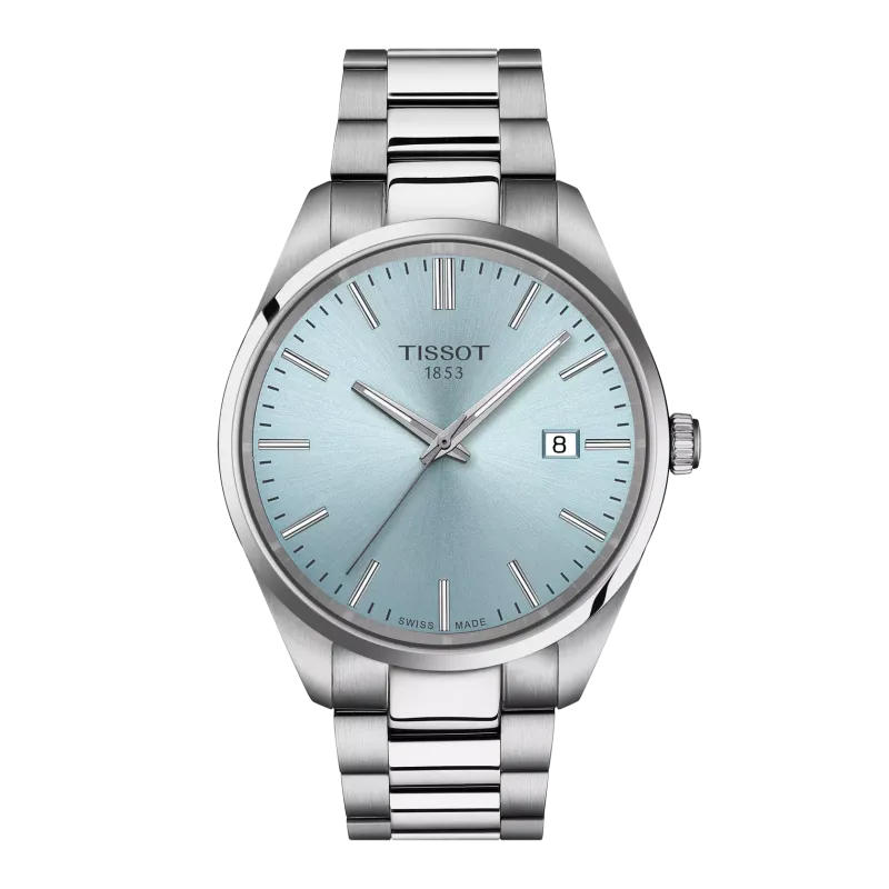 Montre Homme Tissot PR100 bleu bracelet acier - Réf. T1504101135100