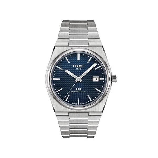 Montre Homme Tissot PRX automatique bleu bracelet acier - Réf. T1374071104100