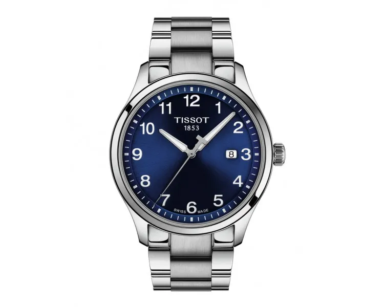 Montre Homme Tissot Gt XL bleu bracelet acier - Réf. T1164101104700
