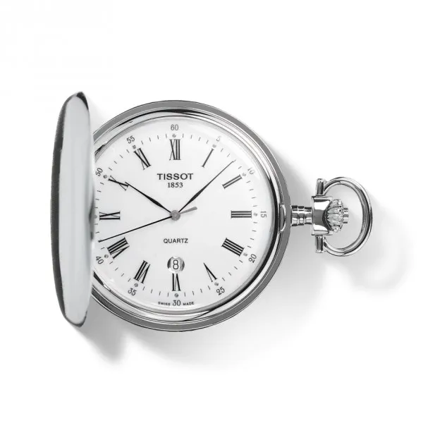 Montre Homme Tissot Pocket Watch blanc bracelet acier - Réf. T83655313