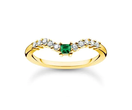 Thomas Sabo Bague pour dames TR2398-971-7-56 Forme en V taille 56