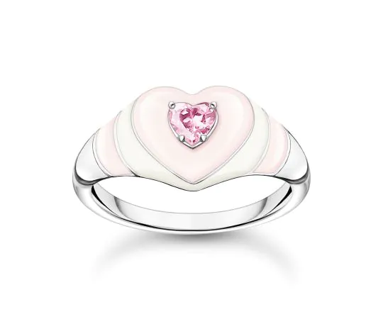 Thomas Sabo Bague Femme TR2435-041-9-54 Cœur taille 54