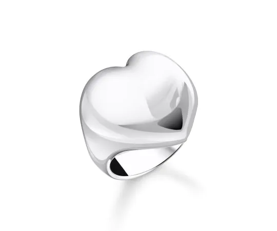 Thomas Sabo TR2471-001-21-56 Bold - Bague argentée en forme de cœur Femme