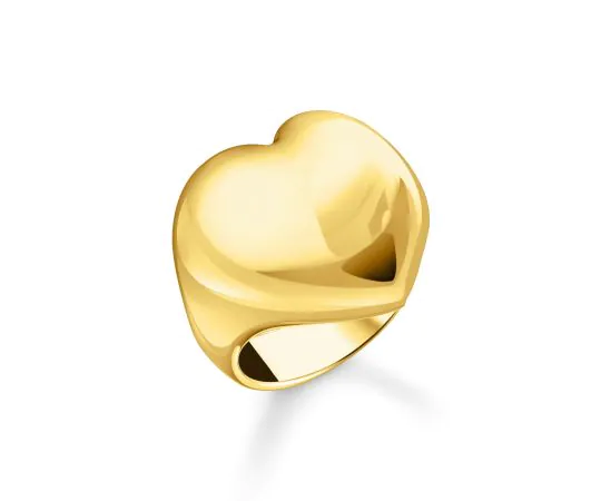 Thomas Sabo TR2471-413-39-58 Bold - Bague dorée en forme de cœur Femme