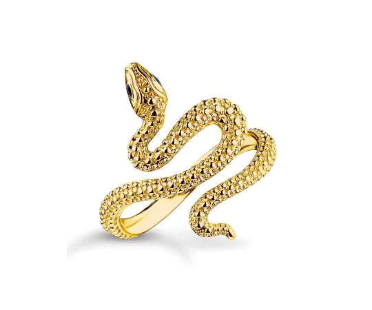 Thomas Sabo TR2483-427-39-56 Anneau Serpent Doré Tempting Romance Femme
