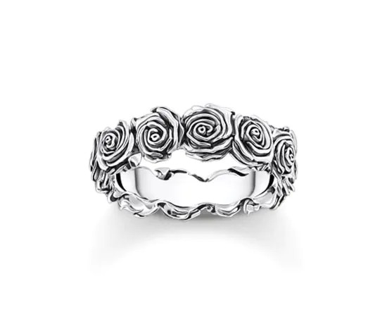 Thomas Sabo TR2488-637-21-58 argent Bague avec des roses Femmes