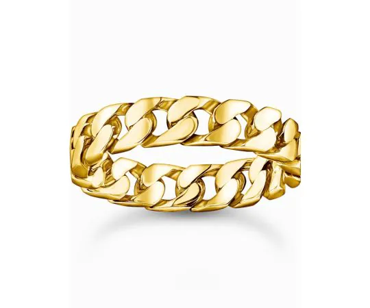 Thomas Sabo TR2496-413-39-58 Bague unisexe - Maillons de chaîne plaqués or
