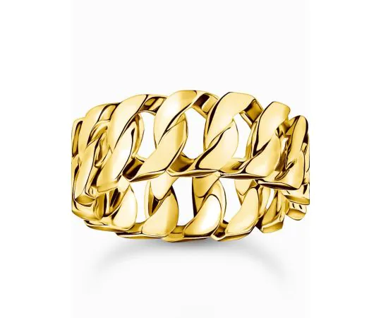 Thomas Sabo TR2497-413-39-64 Bague unisexe - Maillons larges plaqués or