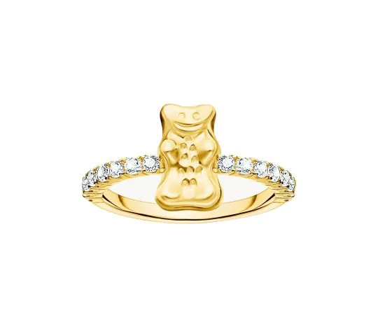 Thomas Sabo TR2504-414-14-54 Bague Avec Haribo Ours d'Or Et De Pierres Plaqué Or Femme