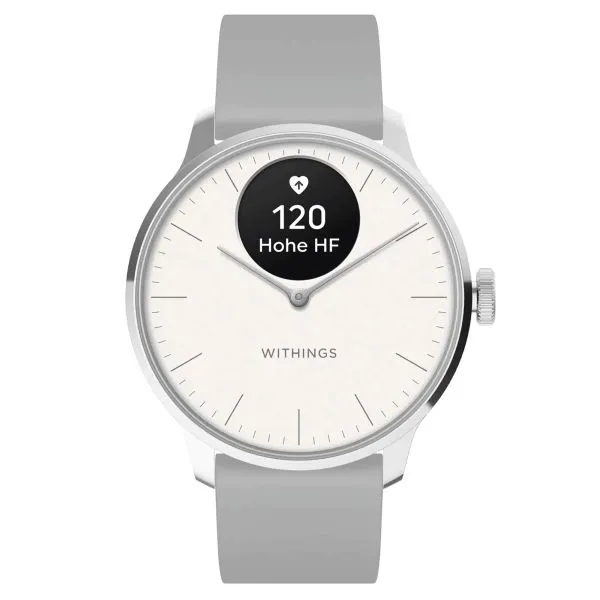 Withings - Montre Mixte Scanwatch Light blanche - 37mm - Ref WSW L WHITE